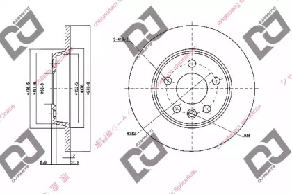 Тормозной диск DJ PARTS BD1504